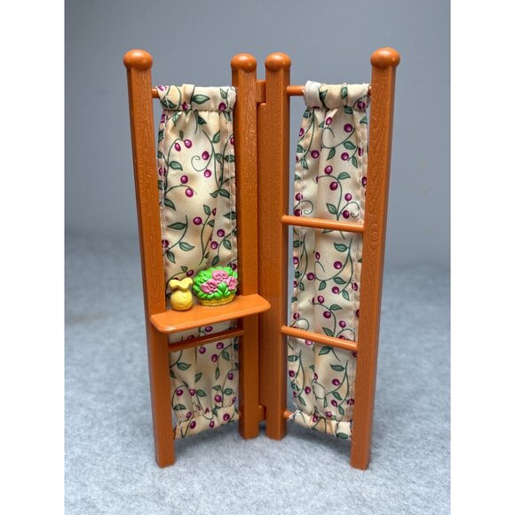 Fisher Price Loving Family Dollhouse Miniature Room Divider with Shelf & Decor - Picture 1 of 3